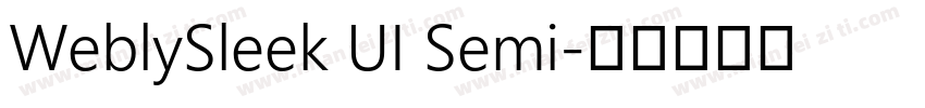 WeblySleek UI Semi字体转换
